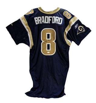 2010 Sam Bradford Signed Game Issued St.Louis Rams Jersey